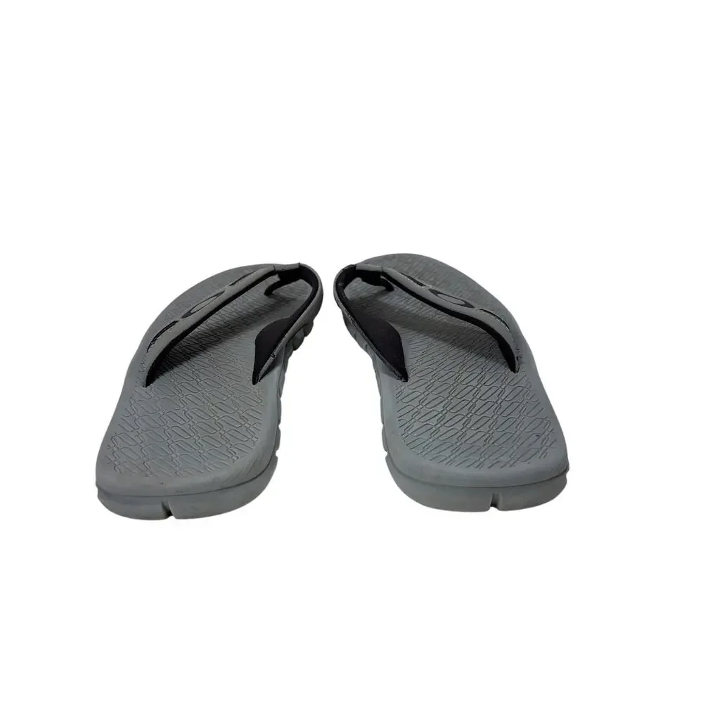 Oakley Operative 2.0 Sandals Mens Size 7‎ Gray Flip Flops Thong Beach Summer
